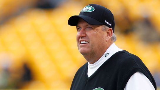 Former New York Jets Head Coach Rex Ryan gets ready to coach against the Steelers Steelers Rex Ryan