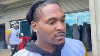 "Thunder And Lightning:" Steelers' Rico Dowdle Reveals Unstoppable Vision For 2026 Role With Jaylen Warren (Steelers News). Photo by Chris Adamski / X 