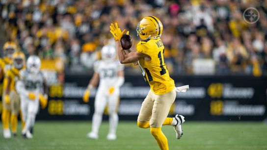 Steelers Offensive Coordinator Arthur Smith Gushes Over Roman Wilson After Back-To-Back Solid Performances. Photo by Karl Roser / Pittsburgh Steelers