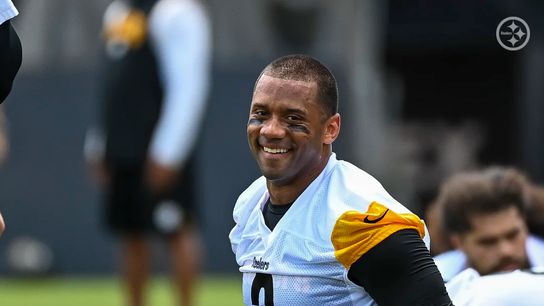 Steelers' QB Russell Wilson at minicamp. Steelers' QB Russell Wilson at minicamp.
