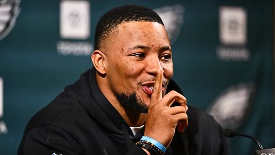Former New York Giants running back Saquon Barkley signed with the Philadelphia Eagles. Former New York Giants running back Saquon Barkley signed with the Philadelphia Eagles.
