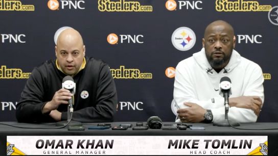 Steelers' Omar Khan and Mike Tomlin Steelers' Omar Khan and Mike Tomlin