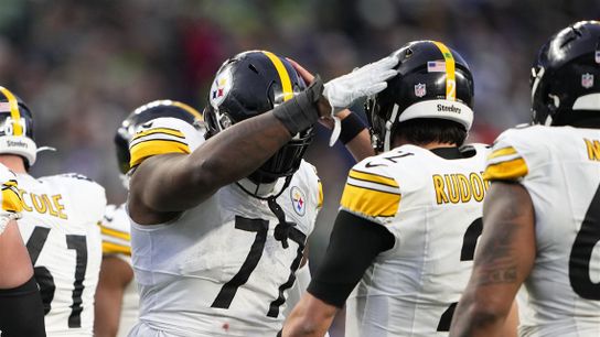 Steelers' Mason Rudolph Gives Fans An Important Update On Broderick Jones. Photo by AP Photo