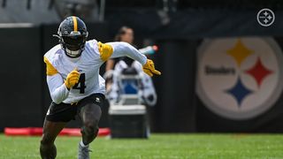 Steelers' DK Metcalf Gives Authoritative Response When Asked About Offensive Coordinator Arthur Smith (Steelers News). Photo by Taylor Ollason / Pittsburgh Steelers