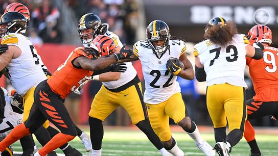 Pittsburgh Steelers' RB Najee Harris with some strong runs against the Cincinnati Bengals in 2024. Pittsburgh Steelers' RB Najee Harris with some strong runs against the Cincinnati Bengals in 2024.