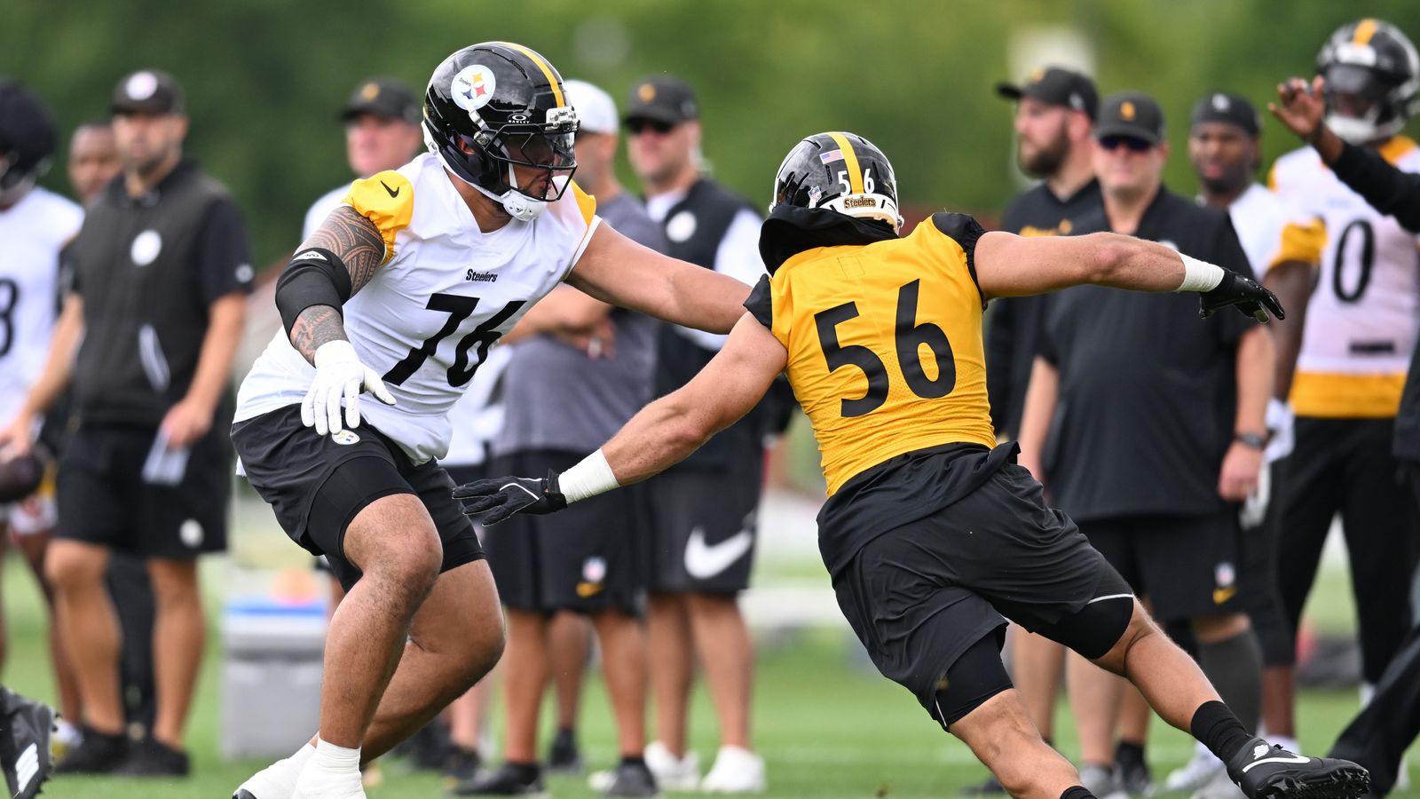 Steelers Worry A Fight Is Coming After Troy Fautanu And Sebastian Joseph-Day Share Heated Moment (Steelers News). Photo by Barry Reeger / Imagn Images