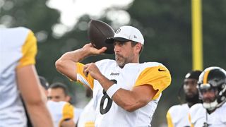 Aaron Rodgers' Cautious Approach In Steelers Camp Draws Surprising Criticism (Steelers News). Photo by Sebastian Foltz / Pittsburgh Post-Gazette