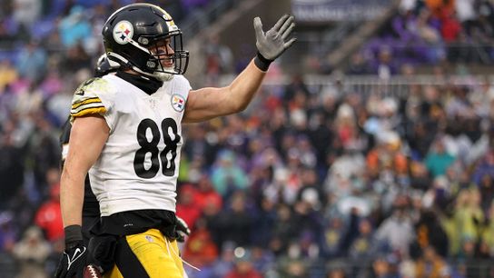 Steelers' Pat Freiermuth Embraces Intense Camp Battles To Prepare Team For Week 1. Photo by  Patrick Smith / Getty Images