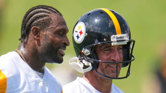Steelers' DK Metcalf Believes He Was Likely The "Extra Nudge" To Get Aaron Rodgers To Pittsburgh. Photo by Gene J. Puskar / AP Photo