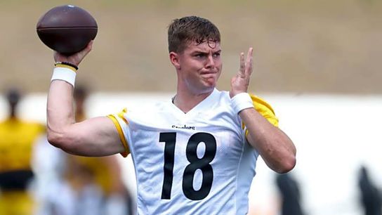 Steelers Rookie Will Howard Has Apparently Already Moved Up The Depth Chart (Steelers News). Photo by Charles LeClaire / Imagn Images